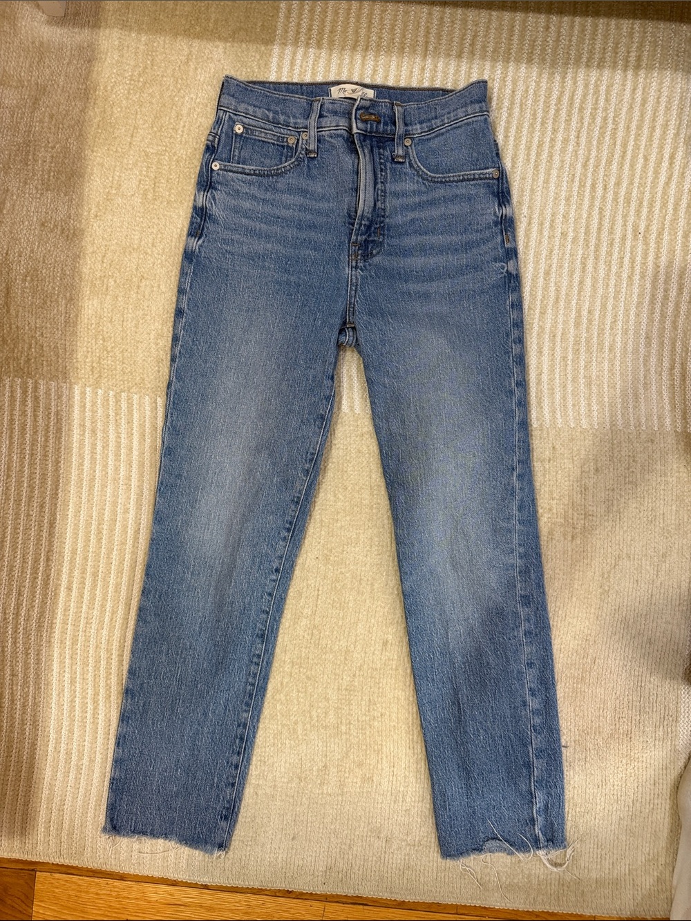 Madewell Straight-Leg Jeans in Medium Blue Wash